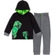 thumbnail image 1 of Sudadera con capucha y pantalones Outfit Minecraft Creeper Big Boys 10-12, 1 of 8