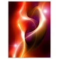 thumbnail image 2 of Abstract Warm Red Fractal Design - Large Abstract Canvas Art, 2 of 3