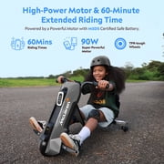 McLaren 24V Ride on Toys for Kids, Electric Go Kart Powered Drift Kart with Adjustable Seat for Big Kids Boys Girls, Black