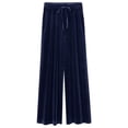 thumbnail image 1 of Pantalones anchos de terciopelo dorado para mujer, pantalones holgados de talle alto de talla grande para mujer, pantalones casuales ajustados Jin Fat Sister 200, 1 of 6
