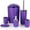 Purple, variant on PHIGZNT Bathroom Accessories Set with Trash Can,6PCS Garbage Can for Bathroom,Luxury Bath Set Garbage Cans for Bathing,Camping,Vacation,Travel Purple One Size