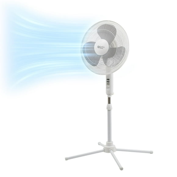 Ventilador de pie oscilante Comfort Zone de 18 pulgadas con control remoto