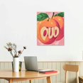 thumbnail image 2 of SHERONV Peach Fruit Fine Art Aesthetic Poster Print Wall Painting for Home Office Decor 16x20 in, 2 of 5