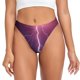 thumbnail image 1 of Fotbe Thunderstorm Violet Purple Tanga Sin Costuras para Mujer con Estampado – Panties Invisibles, Transpirables y Cómodos para Uso Diario-3X-Large, 1 of 6