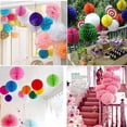 thumbnail image 4 of Nvzi 12 piezas de bolas de nido de abeja para decoración de fiestas, 6, 8, 10 y 12 pulgadas, bolas de nido de abeja,cumpleaños, bodas, decoración de guardería, color morado claro, 4 of 4