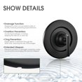 thumbnail image 4 of Shower Valve Handle for Moen T2901BL Gibson Shower Trim Kit,Matte Black, 4 of 7