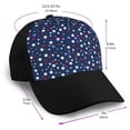 thumbnail image 2 of Yiaed Colorful Stars Print Baseball Cap Dad Hat Polo Style Plain Blank Adjustable Size, 2 of 5