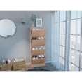 thumbnail image 3 of Zapatero Kaise Café Claro y Blanco Virtual Muebles, 3 of 9