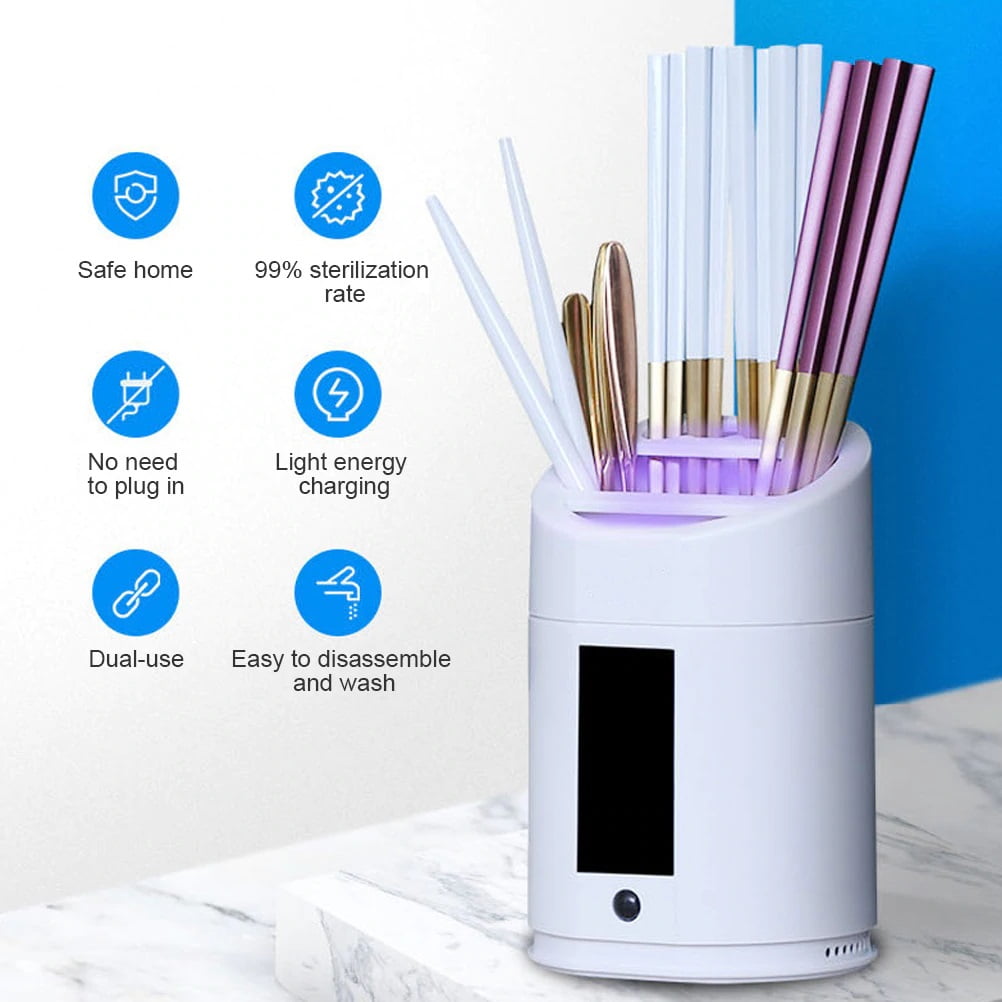 UV Sterilization Kitchen Cutlery Holder Chopsticks Tube