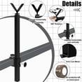 thumbnail image 5 of 360 Degree Rotating Y Shape Rest For Tree Stands With Height Adjustment Portable Outdoor Tree Stand Aiming Platform, 5 of 8
