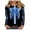 Blue, variant on Gunia Halloween Shirts For Women Pumpkin Graphic Print Long Sleeve Crew Neck Casual Thanksgiving Tops Tees Tshirts Beige M-3Xl