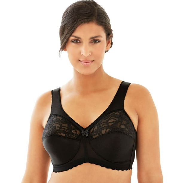 Exquisite Form #9600565 FULLY Full-Coverage Posture Bra, Wire-Free, Front  Closure, Lace, Sizes 38B-46DD