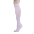 thumbnail image 3 of MDR Diabetic Over the Calf Length Crew Socks (12 Pair Pack) Seamless Cotton Blend Made in USA (White, 10-13), 3 of 4