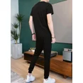thumbnail image 2 of Conjunto de sudadera y pantalón con letras del alfabeto para hombre, chándal de nailon, conjunto de pantalones para hombre, estilo coreano de dos piezas, 2024, 5xl, 2 of 5
