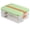 Green 2-Layer, variant on 1 Pc 2-layer Food Storage Containers, Refrigerator Organizer Bin, Plastic Cookie Containers, Stackable Cookie Carrier, Dumpling Storage Box, 9.25x6.69x3.39 Inch, Beige 2-Layer