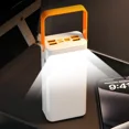 thumbnail image 3 of Misty 80000mAh Solar Power Bank External Battery Backup Charger Built-in Cables &LED Flashlight White, 3 of 6