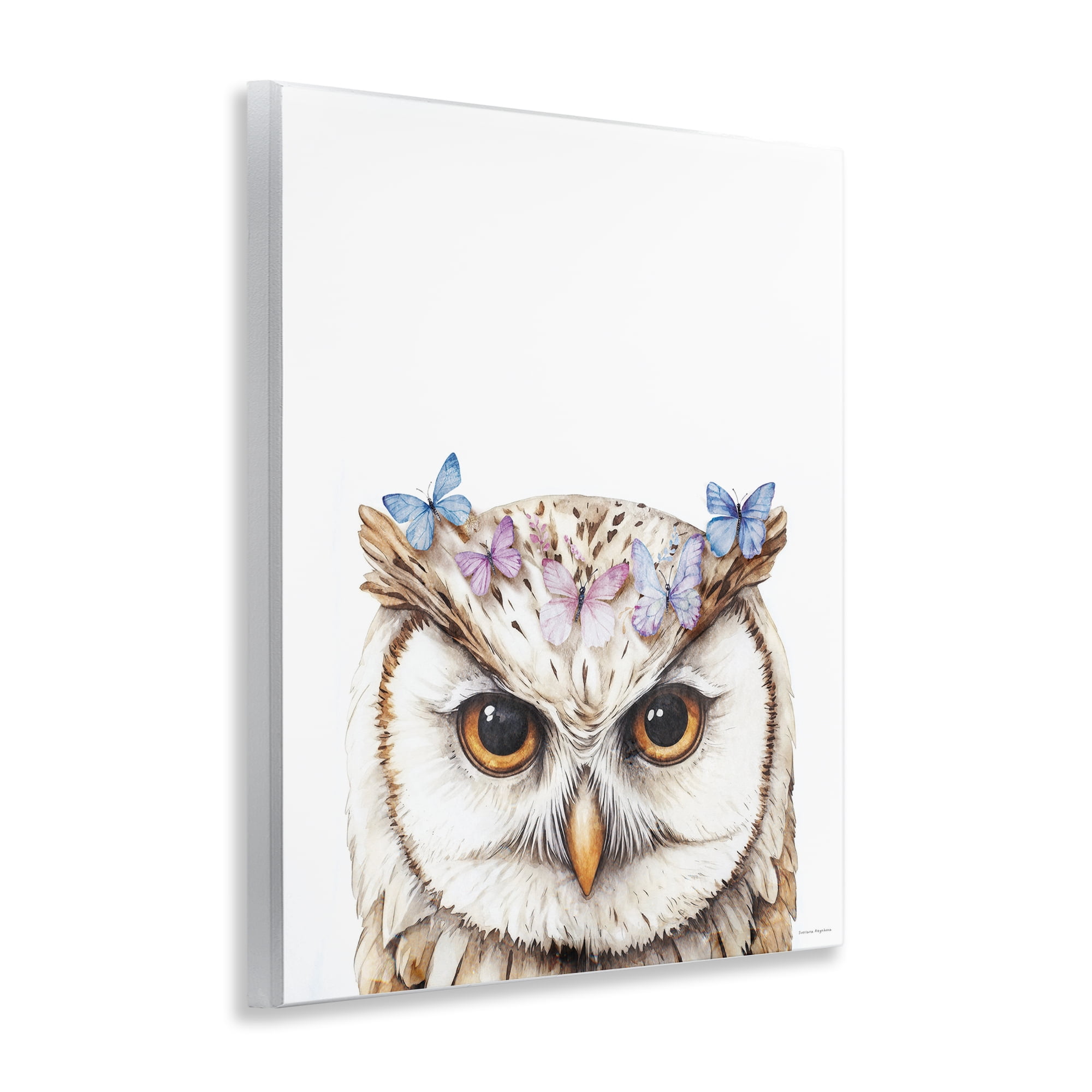 Stupell Industries Owl & Butterfly Wings Wall Plaque Art, design by Svetlana Aleynikova