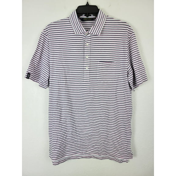 Polo Golf Ralph Lauren Men's Stretch Pony Logo Stripe Shirt Size M
