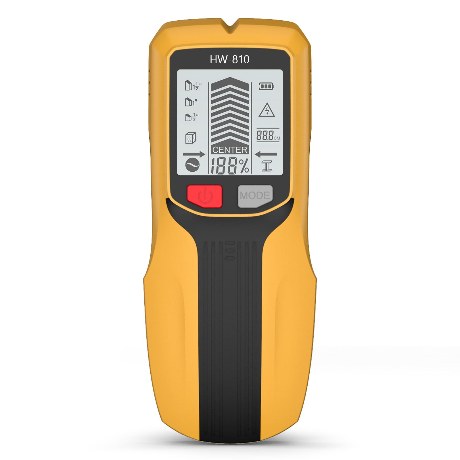 5-in-1 Stud Finder Wall Scanner with LCD Display for Wood Metal, Portable Wire Detector