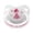 White, variant on CutiePlusU Adult Sized Pacifier Big Shield Dummy for Men Women Cute Prints White Pink