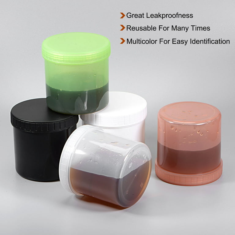 Cornucopia Metal Paint Cans with Lids (1/4 Pint Size, 6-Pack), Tiny Empty  Unlined Quarter Pint Paint Pails; 1/2 Cup Capacity