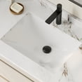 thumbnail image 6 of Stylish Undermount 21 ¼"Wx 14 ½"D White Rectangular Bathroom Sink Set of 2 P-203-2, 6 of 10