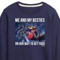 thumbnail image 3 of Disney - Darkwing Duck - Me & My Bestie Getting Food - Toddler & Youth Long Sleeve Graphic T-Shirt, 3 of 5