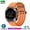 Orange, variant on 400mAh Magnetic Charging Fashion Smartwatch, Multi-Sport & Compass Function, Wireless Call for iOS & Android, Holiday Gift