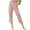 Pink, variant on Fesfesfes Women Pant Casual Solid Color Pockets Buttons Elastic Waist Comfortable Straight Pants Sale on Clearance