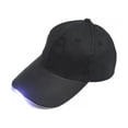 thumbnail image 1 of CHUANK Hands-Free LED Hats for Men  5 LED Battery Powered Headlamp Hat LED Flashlight Baseball Cap for Fishing Jogging Camping Hand Work  Black, 1 of 7