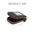 thumbnail image 5 of LAVA Women Men Wallet Credit Card Holder Leather RFID Blocking Zipper Purse Thin Brown, 5 of 8