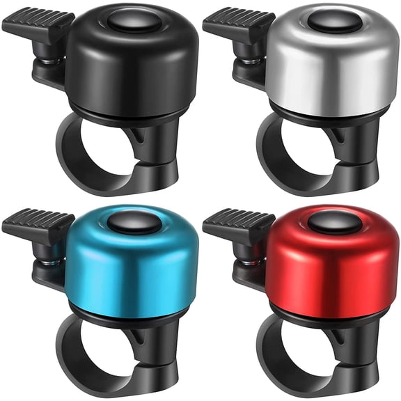 Vruelia Bike Bell Aluminum Bicycle Bell Loud Crisp Clear Bike Bell Road Mountain Bike Ring Bell for Adults Kids Boys Girls