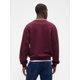 thumbnail image 2 of Sudadera GAP con Logo, Cuello Redondo, Forro Polar, Rojo Toscano XL, 2 of 4