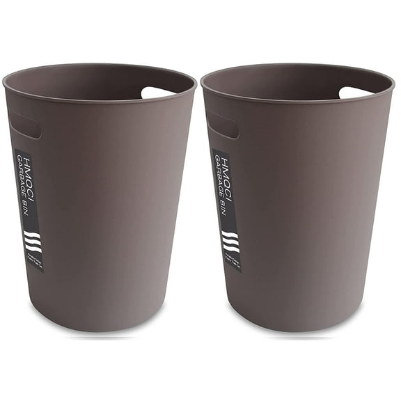 VOGRYE 2 Pack Small Trash Can Round Plastic Wastebasket, Garbage Container Bin, 1.5 Gallon Capacity