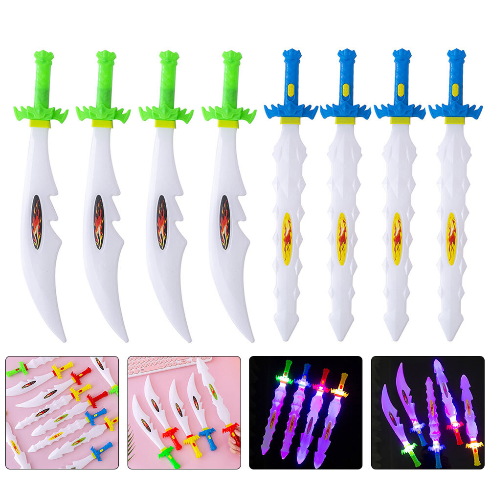 12Pcs Glowing Sword Toys Light Up Sword Toys Plastic Kids Sword Toys ...