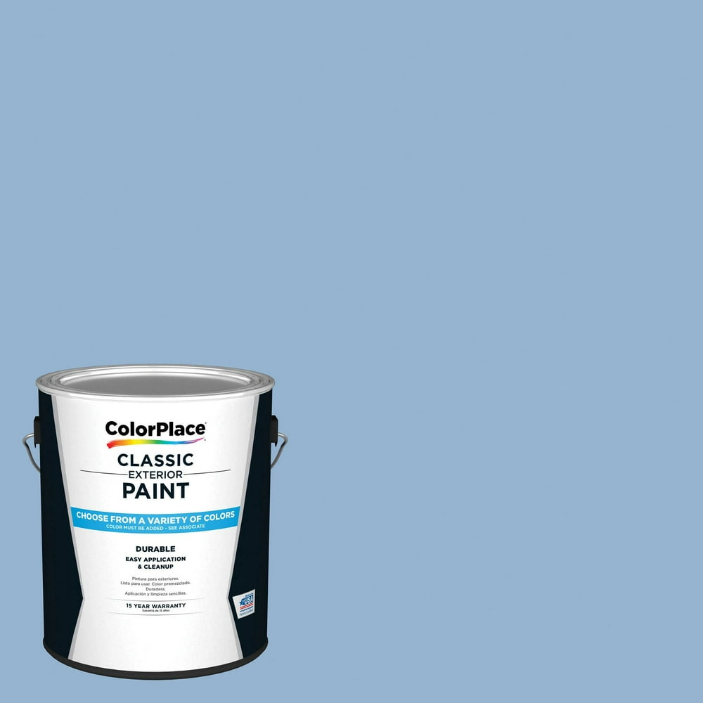 ColorPlace Classic Interior Wall & Trim Paint, Horizon Blue, Flat, 1