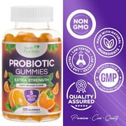 Probiotic Gummies - 5 Billion CFU - Advanced Probiotics Formula - Gut & Digestive Health Support Gummy for Occasional Bloating - Daily Acidophilus Probiotics Supplement for Women & Men - 120 Gummies