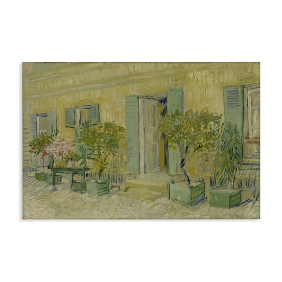Stupell Industries Van Gogh Classic Restaurant Buildings & Architecture Painting Wrapped Canvas Art Print Wall Art, 24 x 16