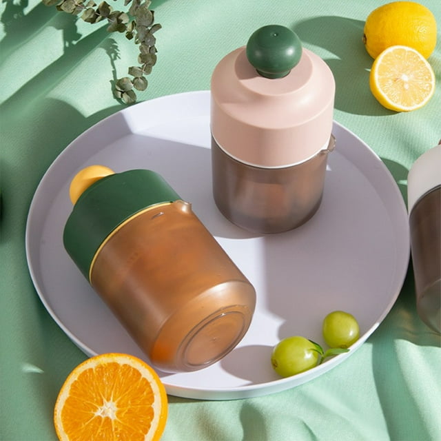 Becaristey Fruit Juicer Colorful Orange Mini Manual Squeezer Kitchen Drinks Shop Wine Club Dormitory Blender Tool Accessories White