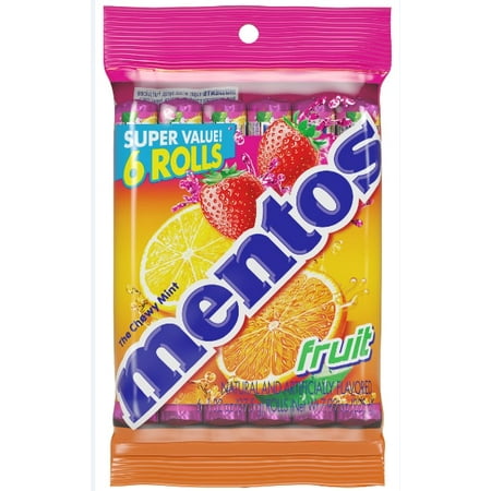 Mentos Fruit Rolls - Pack of 6 Rolls