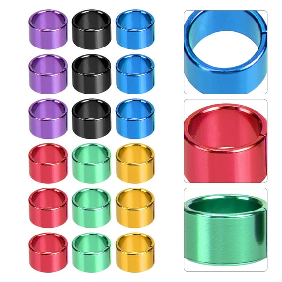 BESTOYARD Bird Pigeons Leg Rings Pigeon Foot Bands Assorted Color 18pcs