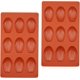 thumbnail image 2 of Un juego de 2 moldes para tartas de gel de sílice, mini molde para tartas, molde para tartas de gel de sílice, espuma de chocolate (18 cavidades, rojo) JM, 2 of 5