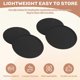 thumbnail image 5 of Silicone Black Drink Coasters Set of 8 Non-slip Round Soft Sleek and Durable Easy to Clean Black, 5 of 5