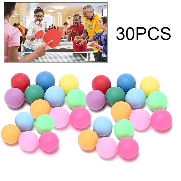 Colored Pong Balls 40mm, Polypropylene Plastic, Entertainment Table Tennis, Group Games, Random Colors