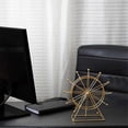 thumbnail image 4 of Rotatable -Wheel Bookshelf Decor, Shelf House Living Room Decor- Fireplace or Desk Decor, Friend, 4 of 5
