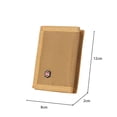 thumbnail image 4 of ITFABS Men 3-Fold Coin Purse, Canvas Wallet, Solid Color Fashion Slim Portable Card Pack, 4 of 4