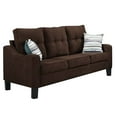 thumbnail image 2 of Saltoro Sherpi 2 Piece Fabric Loveseat and Sofa with Tufted Cushion Back, Brown, 2 of 2