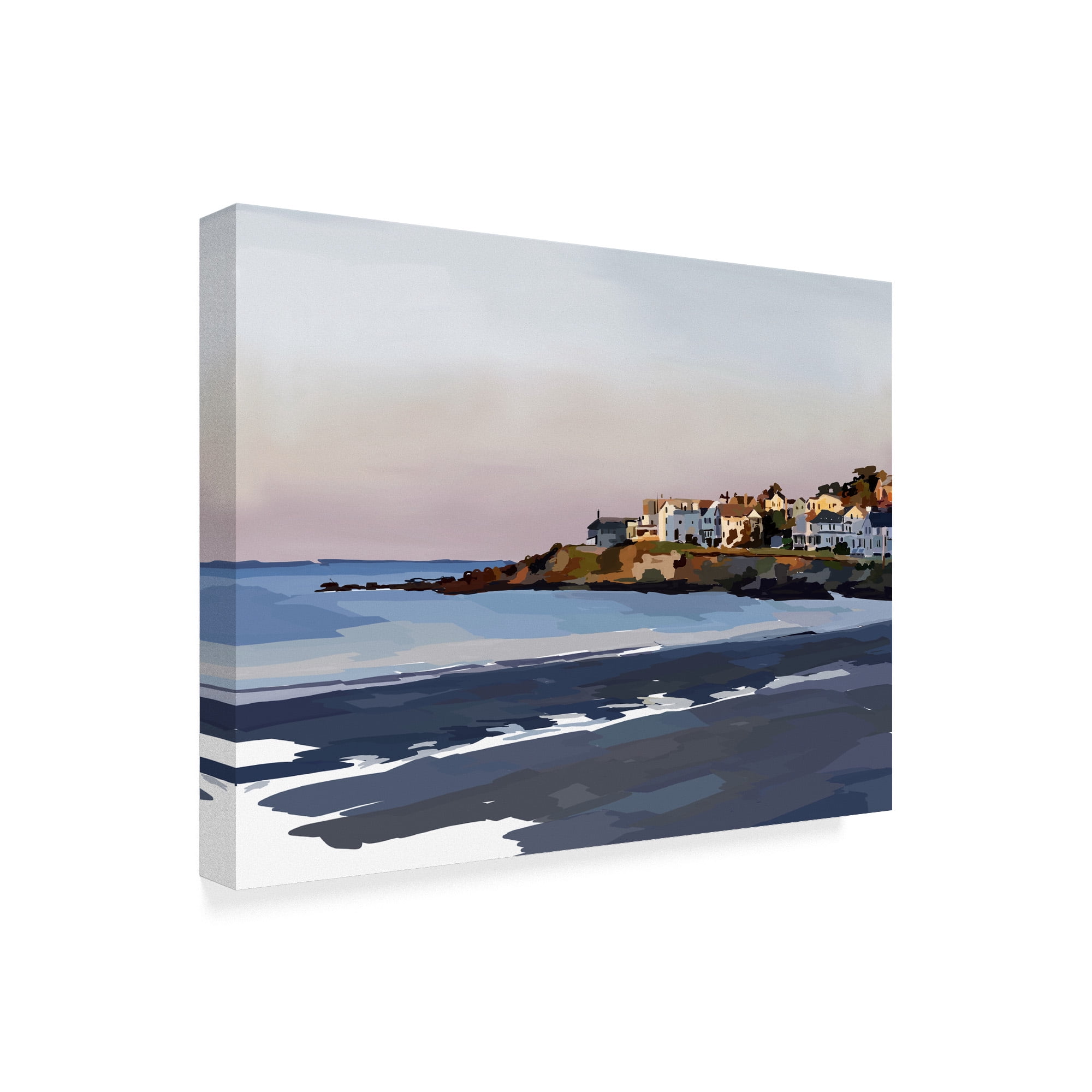 Trademark Fine Art 'Peaceful Coast' Canvas Art by Emily Kalina