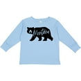 thumbnail image 3 of Inktastic Montana Black Bear Silhouette Boys or Girls Long Sleeve Toddler T-Shirt, 3 of 5