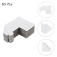 thumbnail image 3 of Uxcell 60 Pack Adjustable Cardboard Corner Protector, Cardboard Edges Protector 9.5x9.5cm Fits 1, 1.5 and 2 Inch White, 3 of 6